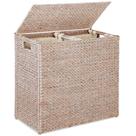 Cesto de roupa suja Best Choice Large Double Water Hyacinth