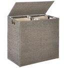 Cesto de roupa suja Best Choice Products Large Double 61x32x61cm