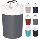 Cesto de roupa suja BlissTotes 75L em tecido impermeável cinza