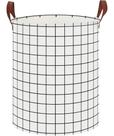 Cesto de roupa suja CLOCOR Dobrável 40x50 cm Branco Check