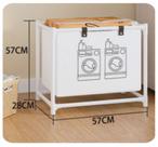 Cesto De Roupa Suja Desmontável Triplo/Simples Para Lavanderia Quarto