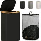 Cesto de Roupa Suja Dobrável 100 Litros - Com Tampa e Bolsa Interna Removível Cesto de Roupa Suja Dobrável 100 Litros - Com Tampa e Bolsa Interna Removível