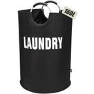 Cesto de roupa suja DOKEHOM XX-Large 160L com alça de alumínio preta Cesto de roupa suja DOKEHOM XX-Large 160L com alça de alumínio preta