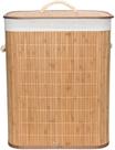Cesto De Roupa Suja Em Bambu Com Tampa Banheiro E Lavanderia