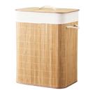 Cesto De Roupa Suja Em Bambu Com Tampa Ecológico - Mimo Style