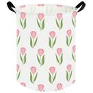 Cesto de roupa suja FXOCSHE Tulip Impermeável Dobrável 50x40 cm