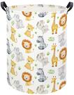 Cesto de roupa suja HIYAGON Woodland Animal Nursery Decor Verde