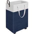 Cesto de roupa suja HomeHacks Rolling 90L com 4 rodas impermeável