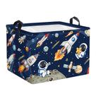 Cesto de roupa suja HUUMONSS Space Rockets 36L dobrável azul Cesto de roupa suja HUUMONSS Space Rockets 36L dobrável azul