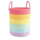Cesto de roupa suja JUNBOLE Woven Cotton Rope, capacidade de 60L Cesto de roupa suja JUNBOLE Woven Cotton Rope, capacidade de 60L