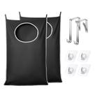 Cesto de roupa suja KEEPJOY XL, pacote com 2 unidades, preto