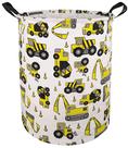Cesto de roupa suja KUNRO grande redondo impermeável 50x40 cm