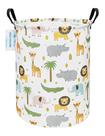 Cesto de roupa suja LANGYASHAN Canvas Tecido Storage Bin Animal