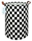 Cesto de roupa suja LANGYASHAN, tecido de lona, design de bandeira de corrida Cesto de roupa suja LANGYASHAN, tecido de lona, design de bandeira de corrida