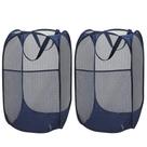 Cesto de roupa suja Larpur Popup Mesh Dobrável Azul (x2)