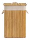 Cesto De Roupa Suja Lavanderia Banheiro Retangular Bambu Tampa Cesto De Roupa Suja Lavanderia Banheiro Retangular Bambu Tampa