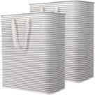 Cesto de roupa suja Lifewit Large dobrável 2x125L impermeável Cesto de roupa suja Lifewit Large dobrável 2x125L impermeável