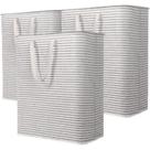 Cesto de roupa suja Lifewit Large Dobrável, Pacote com 3, 125 L, cinza Cesto de roupa suja Lifewit Large Dobrável, Pacote com 3, 125 L, cinza