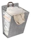 Cesto de Roupa Suja Limpa Dobrável Adesivo De Parede Organizador Quarto Banheiro Lavanderia