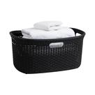 Cesto de roupa suja Mind Reader 40L Premium Wicker Design Preto Cesto de roupa suja Mind Reader 40L Premium Wicker Design Preto