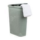 Cesto de roupa suja Mind Reader 40L Slim com tampa Plastic Mint