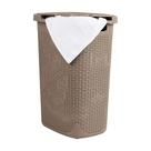 Cesto de roupa suja Mind Reader 60L Slim com tampa de plástico bronzeado