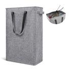 Cesto de roupa suja Odonata Slim dobrável 45L (cinza mesclado)
