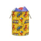 Cesto De Roupa Suja ou Brinquedos Organizador Tecido com Alça Dobrável com Fecho