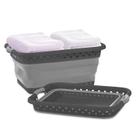Cesto de roupa suja Pop & Load Collapse & Store Slim 25L preto