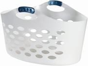 Cesto de Roupa Suja Rubbermaid Flex N Carry 35L - Branco
