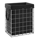 Cesto de roupa suja SONGMICS 90L com forro removível prateado/preto