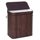 Cesto de Roupa Suja SONGMICS de Bambu com Tampa - 100L