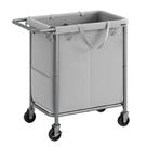 Cesto de roupa suja SONGMICS Rolling 140L com rodas Dove Grey Cesto de roupa suja SONGMICS Rolling 140L com rodas Dove Grey