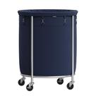Cesto de roupa suja SONGMICS Rolling 170L com rodas e bolsa removível Cesto de roupa suja SONGMICS Rolling 170L com rodas e bolsa removível
