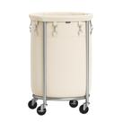 Cesto de roupa suja SONGMICS Rolling Laundry Hamper 70L Cream