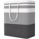 Cesto de roupa suja StorageRight Large 125 L com alças cinza