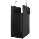 Cesto de roupa suja suspenso FENTEC Slim com alças 57L preto, pacote com 1 unidade