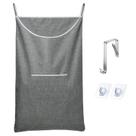 Cesto de roupa suja suspenso SAVERHO Large 35x22 polegadas cinza