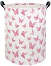 Cesto de roupa suja TIBAOLOVER Butterfly Pink 40x50cm Poliéster