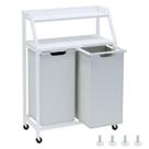 Cesto de roupa suja Timberer Laundry Sorter 2 seções 110L branco/cinza