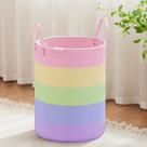 Cesto de roupa suja VIPOSCO Tall 58L Rainbow Woven Rope
