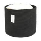 Cesto de roupa suja XUANGUO Corda de algodão 41x36 cm preta