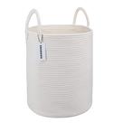 Cesto de Roupa Suja XUANGUO - Corda de Algodão - Branco