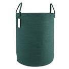 Cesto de Roupa Suja XUANGUO - Corda de Algodão - Verde Escuro