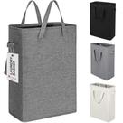 Cesto de roupa suja ZERO JET LAG Slim dobrável 45L cinza escuro