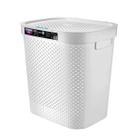 Cesto de roupas com tampa log premium 45 litros branco c 43 x l 35 x a 45 cm ref or52310 Cesto de roupas com tampa log premium 45 litros branco c 43 x l 35 x a 45 cm ref or52310