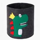 Cesto de Roupas Infantil Dragão Preto 49x33cm 8429 - KeHome