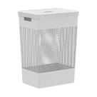 Cesto de roupas Ou 49L com tampa Linha Grid