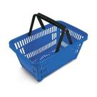 Cesto de Supermercado AZUL MS13 Fundo Vazado - Mercoplasa Cesto de Supermercado AZUL MS13 Fundo Vazado - Mercoplasa