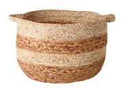 Cesto Decorativo Multiuso Trançado Em Fibra Natural Grande Decoração Cestaria Organizador Sala Escritório Quarto Armário Lavabo Toalha Objetos